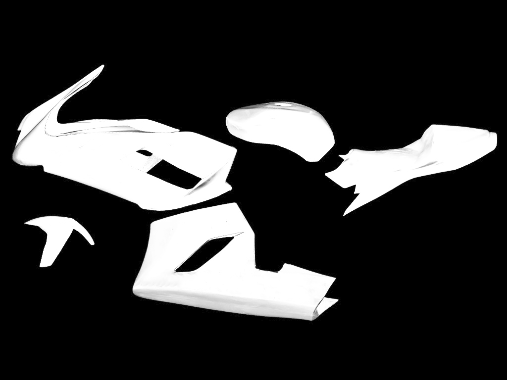 KOMPLETTES FIBERGLAS-RENNVERKLEIDUNGS-KIT KAWASAKI ZX-6R 2007-2008