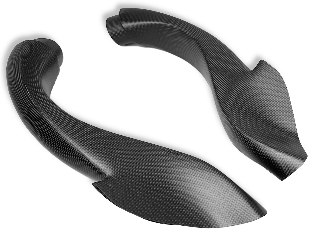 CONDUITS D'AIR EN CARBONE POUR AUTOCLAVE DE COURSE POUR APRILIA RSV4 1100 ET TUONO 1100 2021 2022 2023 2024