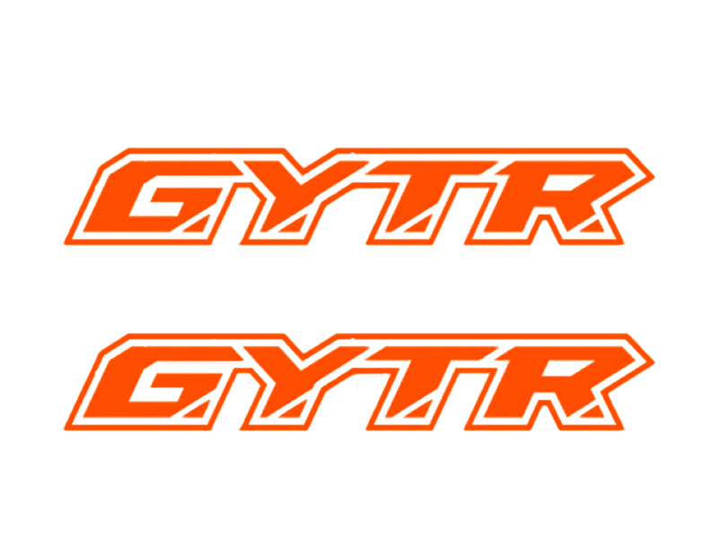 AUFKLEBER-KIT 2 STÜCK GYTR EINFARBIGER AUFKLEBER MIT SCHRIFTLICHEM LOGO DER MARKE YAMAHA GYTR REPLICA