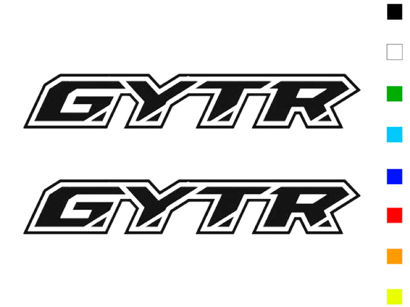 AUFKLEBER-KIT 2 STÜCK GYTR EINFARBIGER AUFKLEBER MIT SCHRIFTLICHEM LOGO DER MARKE YAMAHA GYTR REPLICA