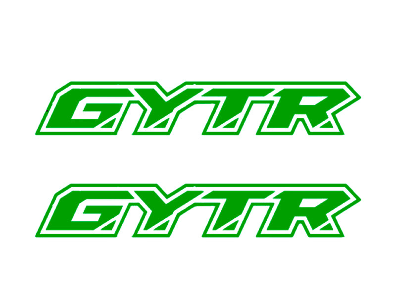AUFKLEBER-KIT 2 STÜCK GYTR EINFARBIGER AUFKLEBER MIT SCHRIFTLICHEM LOGO DER MARKE YAMAHA GYTR REPLICA