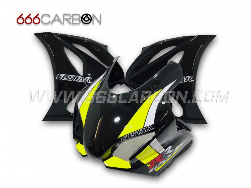 KIT CARENA COMPLETA SIXFIBER RACING REPLICA ECSTAR NERA GSX-R 1000 2017-25