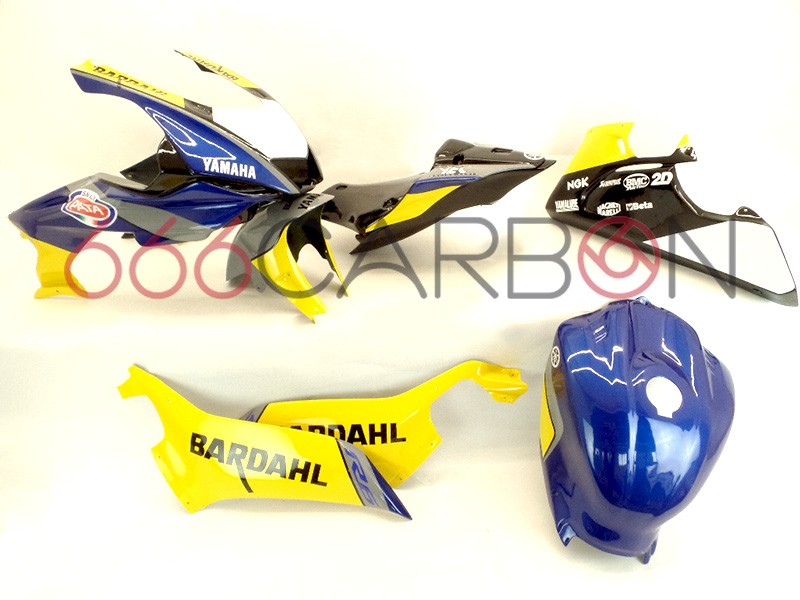 KIT CARENA COMPLETA SIXFIBER RACING REPLICA BARDAHL YAMAHA YZF R6 2017-2025
