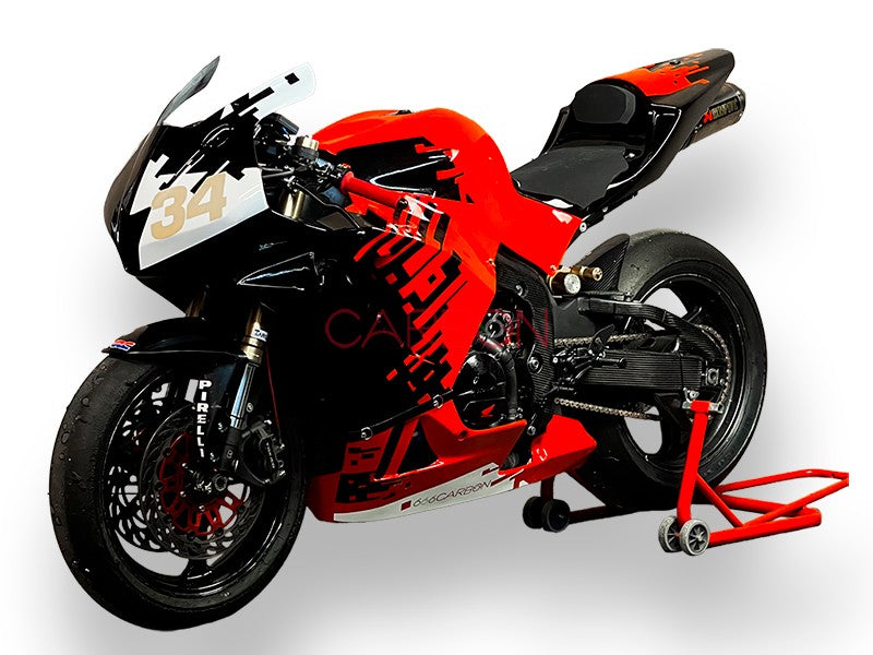 KIT CARÉNAGE DE COURSE COMPLET EN SIXFIBER PEINT GRAPHIQUES OFFICIELS 666CARBON HONDA CBR 600 RR 2020-2025