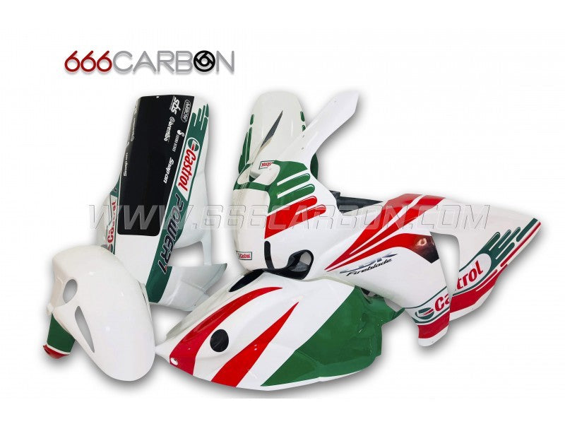 KIT CARÉNAGE COMPLET RACING RÉPLIQUE CASTROL SIXFIBER PEINT CBR 1000 RR 2012-16