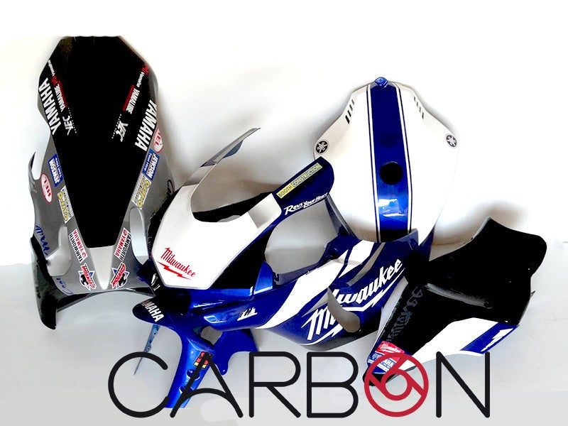 KIT CARÉNAGE COMPLET SIXFIBER RACING REPLICA MILWUAKEE BLEU YAMAHA YZF-R1 2015-19 / M
