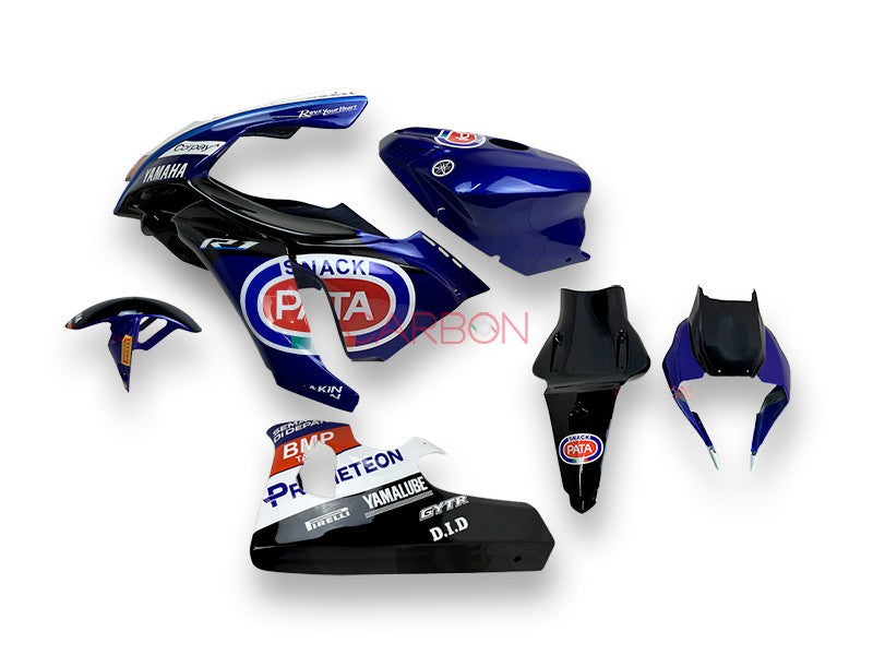 COMPLETE SIXFIBER RACING FAIRING KIT YAMAHA YZF R1 2020-2025 & R1 M REPLICA PATA BLUE