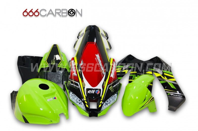 KIT CARÉNAGE COMPLET RACING REPLICA SBK VERT KAWASAKI ZX-10 R 2016-2020