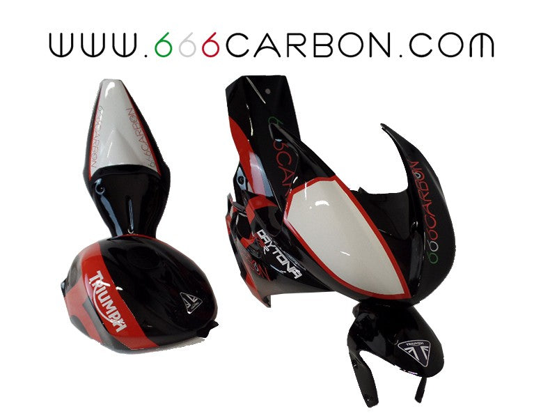 COMPLETE RACING FAIRING KIT CUSTOM PAINTING TRIUMPH DAYTONA 675 2013-16 & 765 MOTO 2