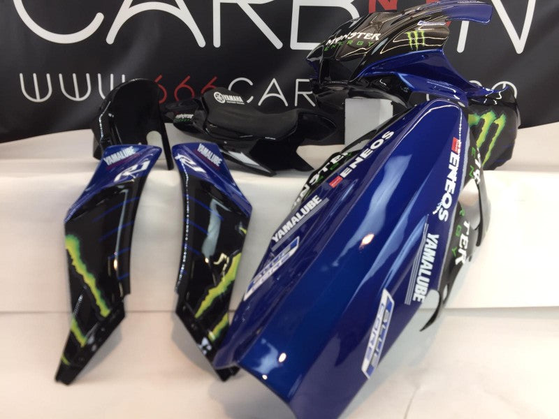 SIXFIBER PAINTED RACING COMPLETE FAIRING KIT - SEAT INCLUDED YAMAHA YZF R1 2020-2025& R1 M
