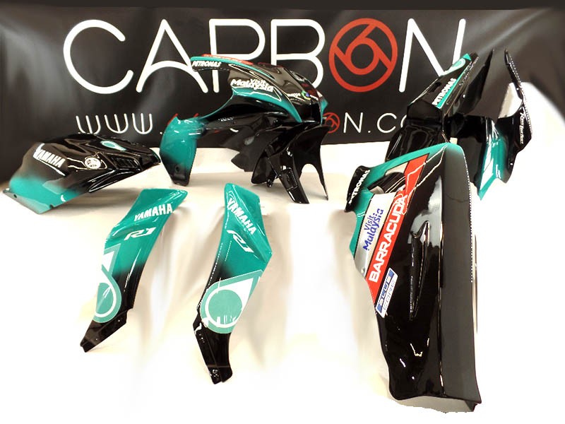 COMPLETE SIXFIBER RACING FAIRING KIT YAMAHA YZF R1 2020-2025 & R1 M PETRONAS REPLICA