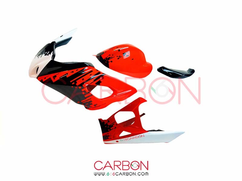 KIT CARENA COMPLETA VERNICIATO 666CARBON 2022 RACING VETRORESINA SUZUKI GSX-R 1000 2005-06