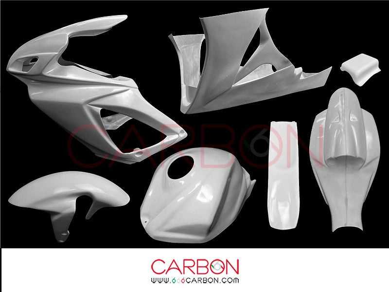KIT COMPLET CARÉNAGE RACING EN FIBRE DE VERRE SUZUKI GSX R 600-750 2006-07