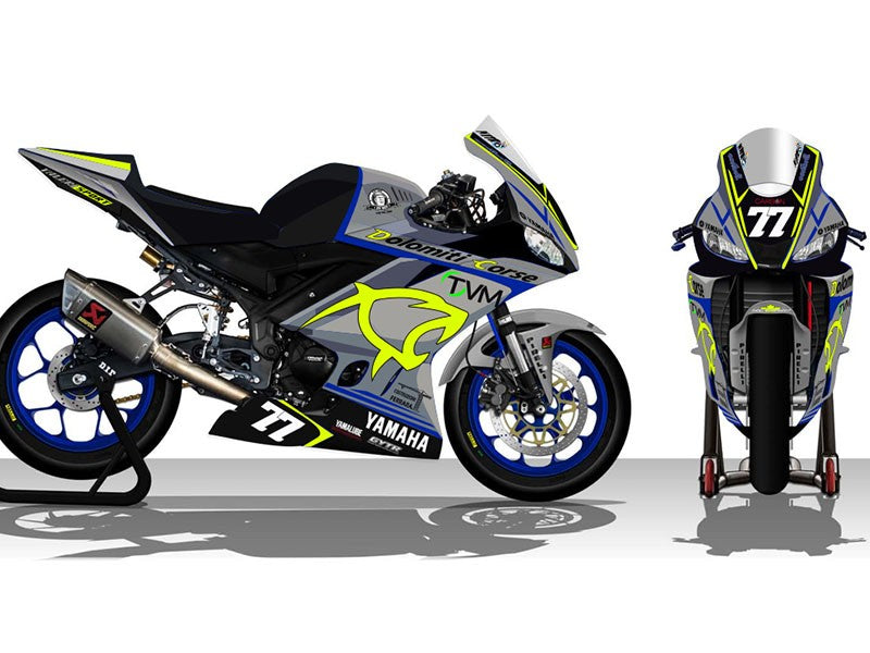 KIT DE CARENADO PINTADO SIXFIBER RACING DOLOMITI CORSE YAMAHA YZF R3 2019-2025