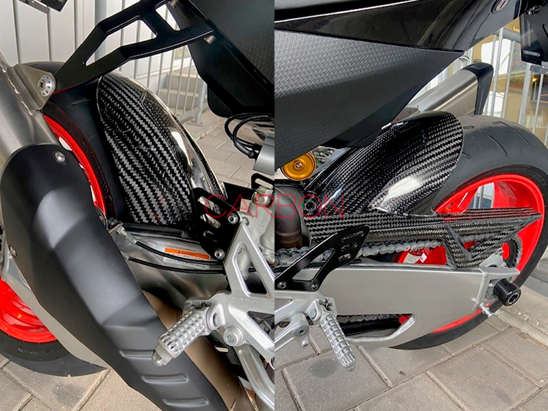 HINTERER KOTFLÜGEL MIT KETTENABDECKUNG CARBON APRILIA RSV4 1100 TUONO 1100 (2021-2025)