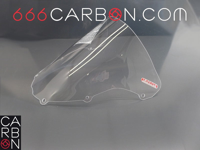 ECRAN DOUBLE BULLE PLEXIGLAS TRANSPARENT F.FABBRI KAWASAKI NINJA ZX-6RR 2003-04