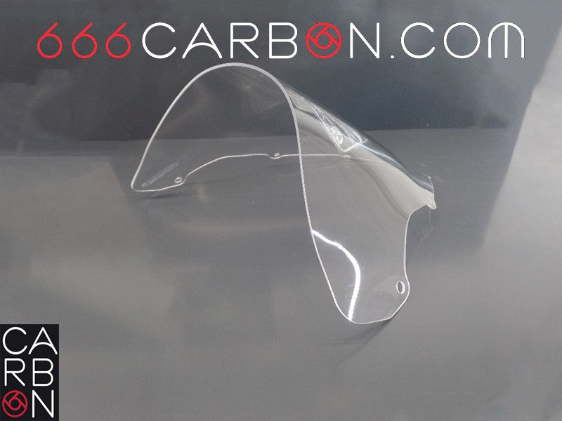 ECRAN DOUBLE BULLE PLEXIGLAS TRANSPARENT F.FABBRI KAWASAKI NINJA ZX-6RR 2003-04