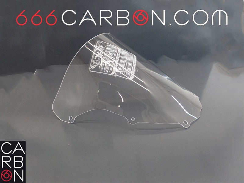 ECRAN DOUBLE BULLE PLEXIGLAS TRANSPARENT F.FABBRI KAWASAKI NINJA ZX-6RR 2003-04