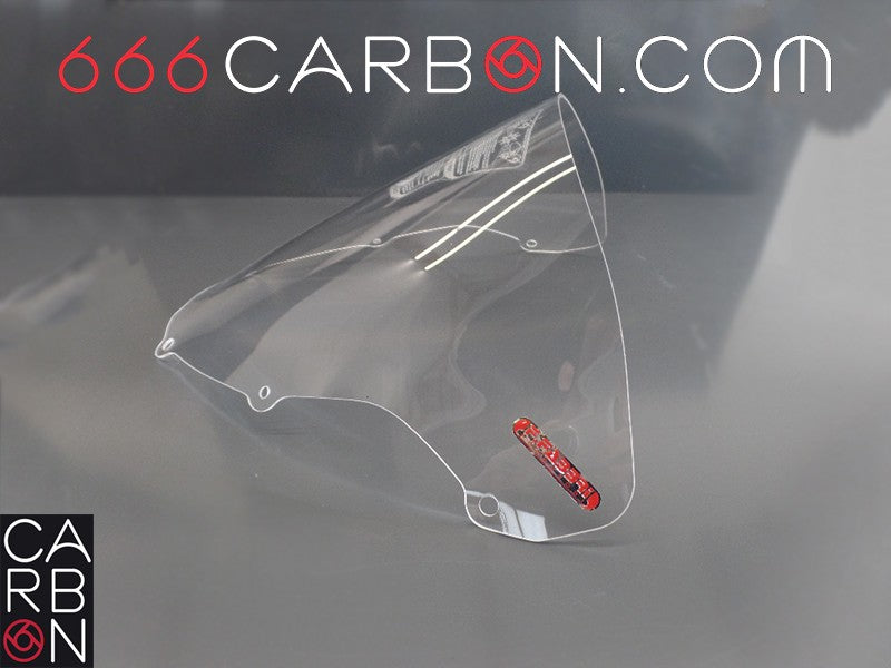 ECRAN DOUBLE BULLE PLEXIGLAS TRANSPARENT F.FABBRI KAWASAKI NINJA ZX-6RR 2003-04