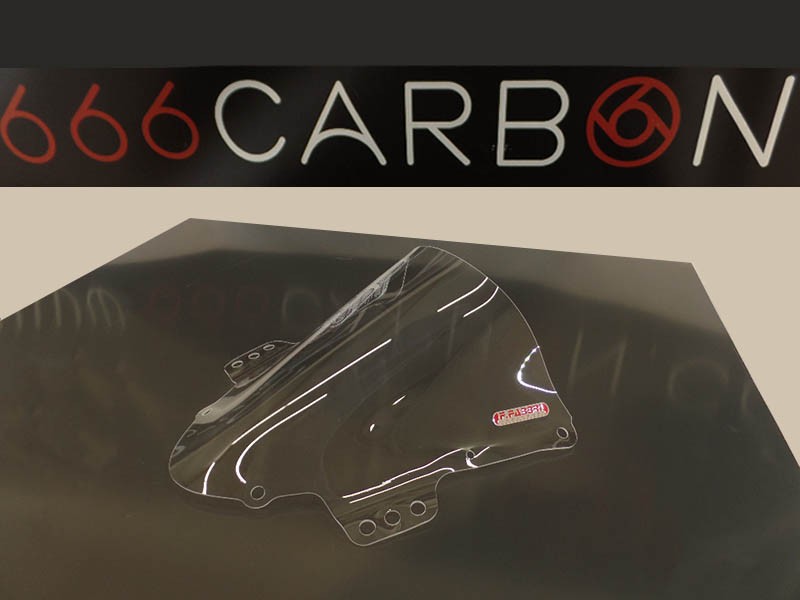 ECRAN DOUBLE BULLE PLEXIGLAS TRANSPARENT F.FABBRI SUZUKI GSX-R 1000 2005-06