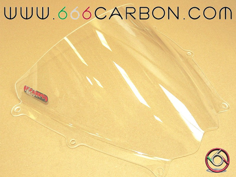 ECRAN DOUBLE BULLE PLEXIGLAS TRANSPARENT F.FABBRI SUZUKI GSX-R 1000 2009-16 PISTE UNIQUEMENT