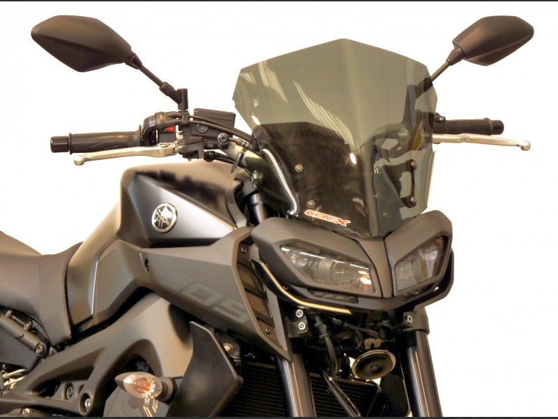 PARE-BRISE AVANT EN PLEXIGLAS F. FABBRI POUR YAMAHA MOTO MT-09 (2017-2018) GEN-X TOURING