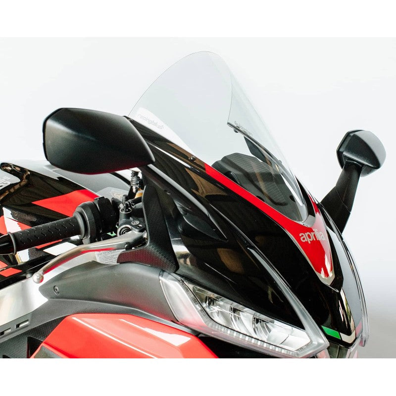 PLEXIGLASS RACING WINDSCREEN HP RACINGBIKE FLEXIBLE TRACK APRILIA RSV4 1100 2021 2022 2023 2024