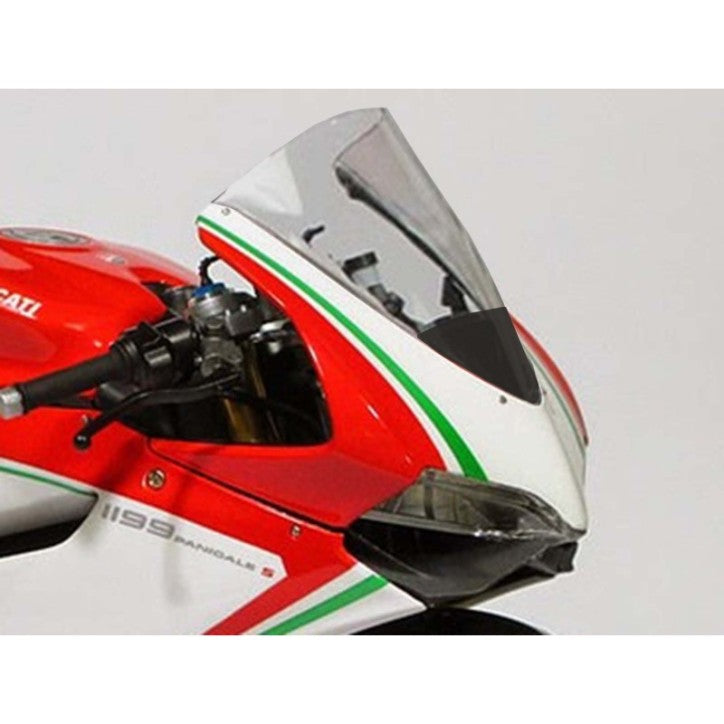 ECRAN RACING PLEXIGLASS POUR PISTE HP RACINGBIKE FLEXIBLE TRANSPARENT DUCATI PANIGALE 1199 2013 - 2014 / SUPERLEGGERA 1199 2014 / SUPERLEGGERA 1299 2017 / PANIGALE 899 2014 - 2015