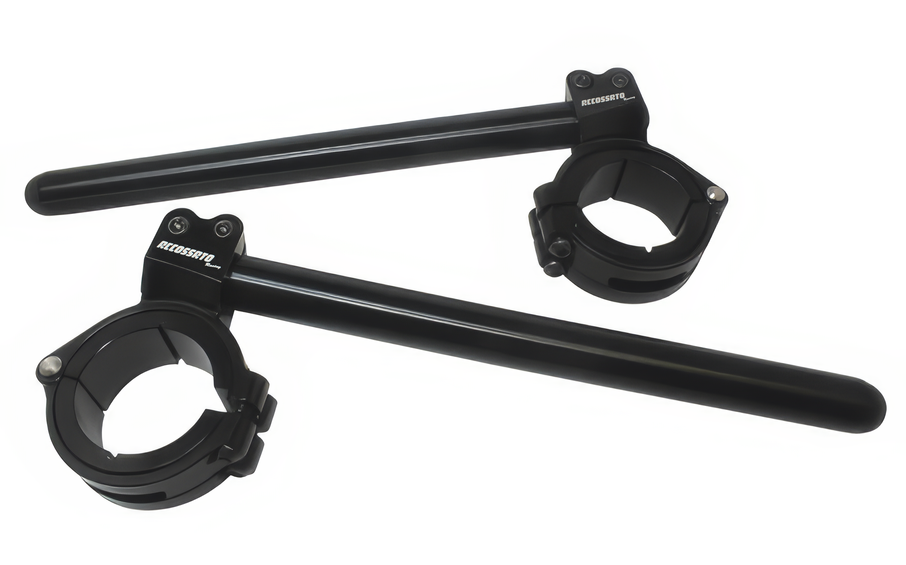 Pair of Adjustable Accossato Half-Handlebars With 6 to 10 Degree Angle, Supplied With Inner Shell - CP001N