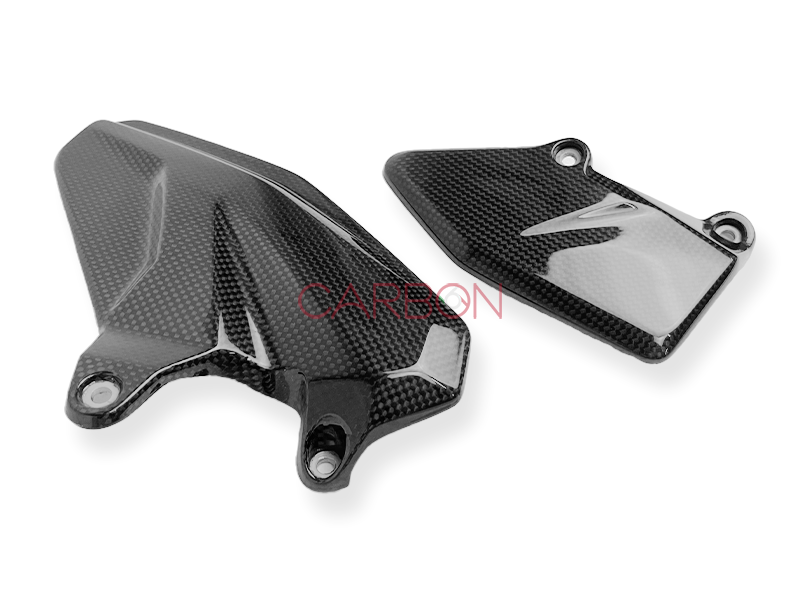 AUTOCLAVE CARBON HEEL GUARDS FOR DUCATI MULTISTRADA V4 2021 / 2022 / 2023 FOOTPEGS