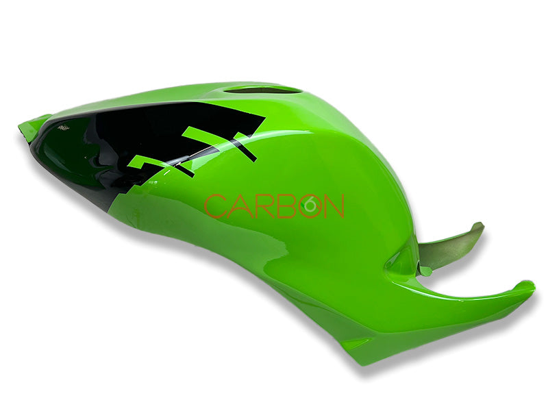 COMPLETE RACING FAIRING KIT IN AVIOFIBER PAINTED OFFICIAL GRAPHICS 666CARBON GREEN FOR KAWASAKI ZX-10 R 2008-2010