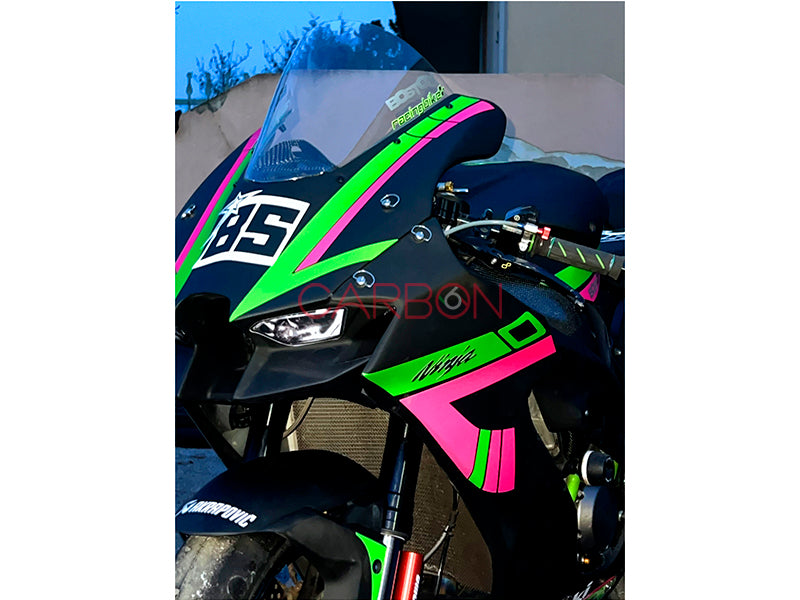 KIT CARENA COMPLETA RACING REPLICA SBK BASSANI WINTER TEST 2023 KAWASAKI ZX-10 R 2021-23