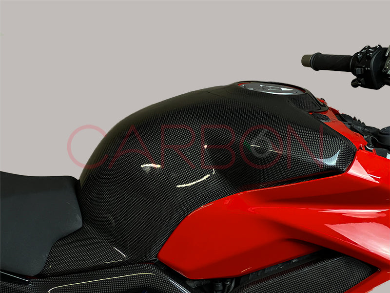 COUVERCLE DE RÉSERVOIR AUTOCLAVE CARBONE DUCATI STREETFIGHTER V4 2020 / 2021 / 2022 / 2023