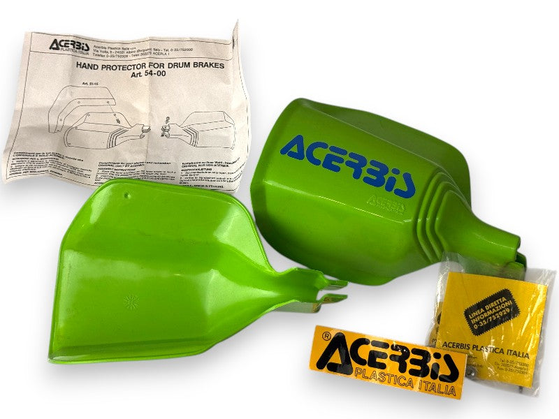 Acerbis Art. 54-00 Coppia Paramano Ciclomotori Anni 80/90 VERDE