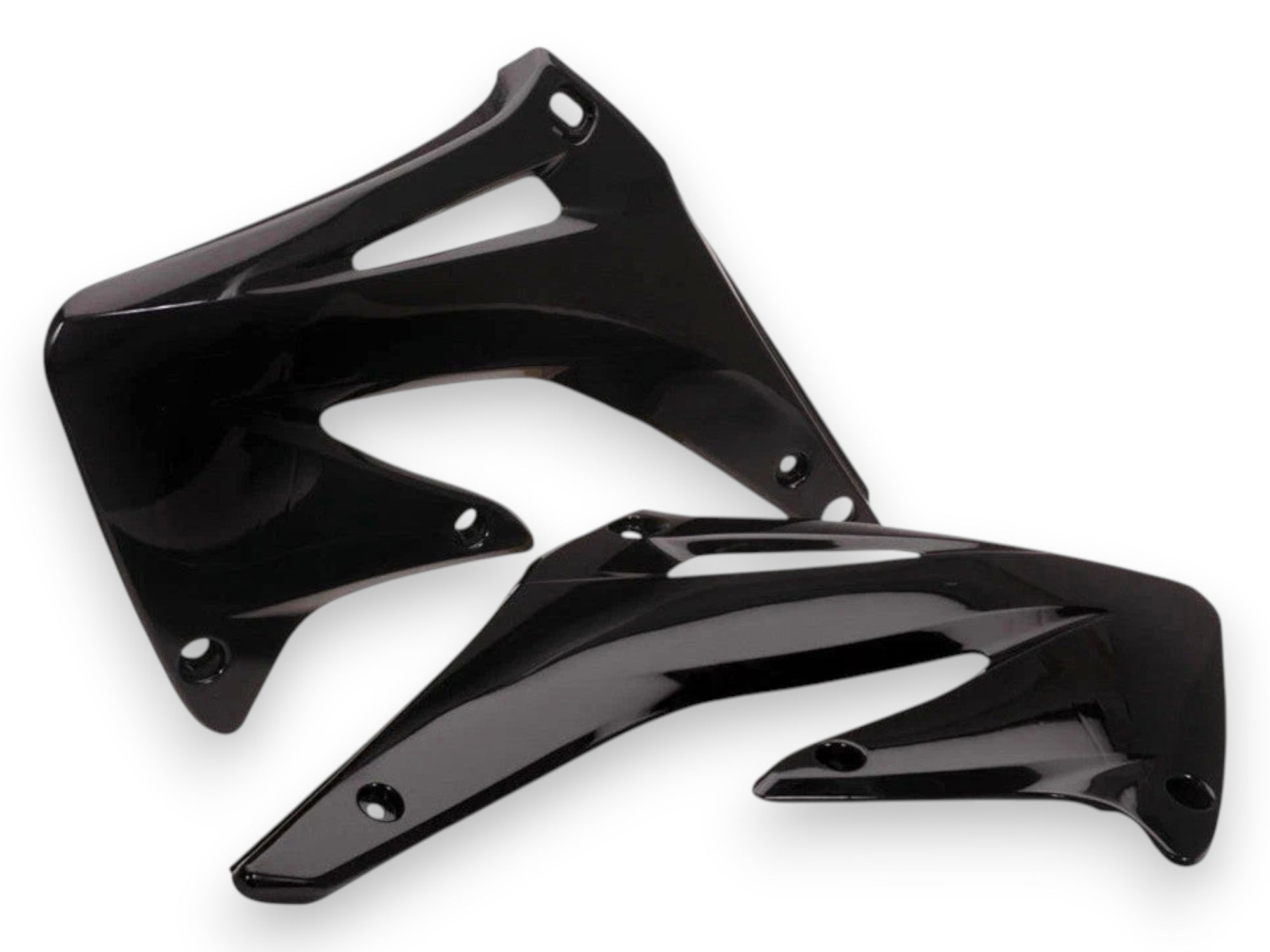 Convogliatori Radiatore Acerbis 1592-1505 Nero per Moto – Set da Due Pezzi