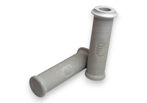 Coppia manopole grigie Ø 21 mm per Vespa 125 VNB, 150 VB1, VBA, VBB, GS 150, GS 160