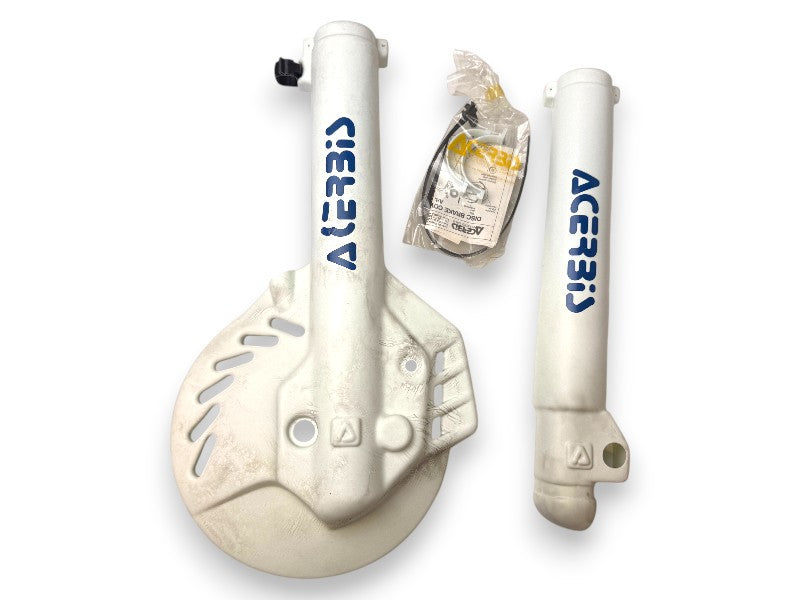 Acerbis  Coppia Copridisco Freno Anteriore Bianco 51-34/B per KTM 125 250 500 MX GS (1987)