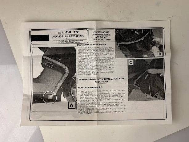 Coprigambe Honda Silver Wing 600 LEG19 Impermeabile Oxford 420D