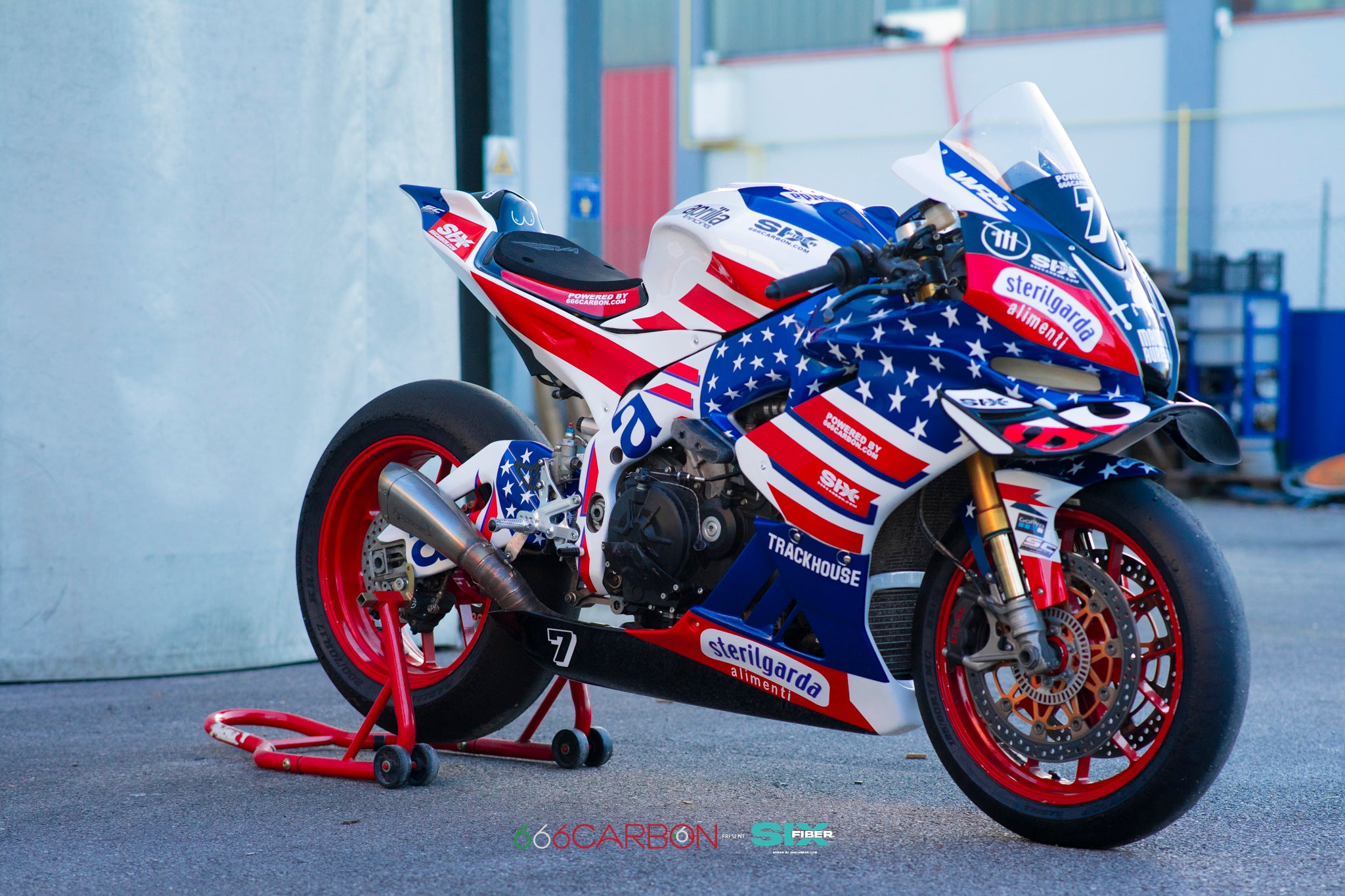 SIXFIBER COMPLETE FAIRING KIT + ACCESSORIES | PAINTED REPLICA TRACKHOUSE MOTOGP FOR APRILIA RSV4 1100 2015 - 18 AND 1100 2019 - 20