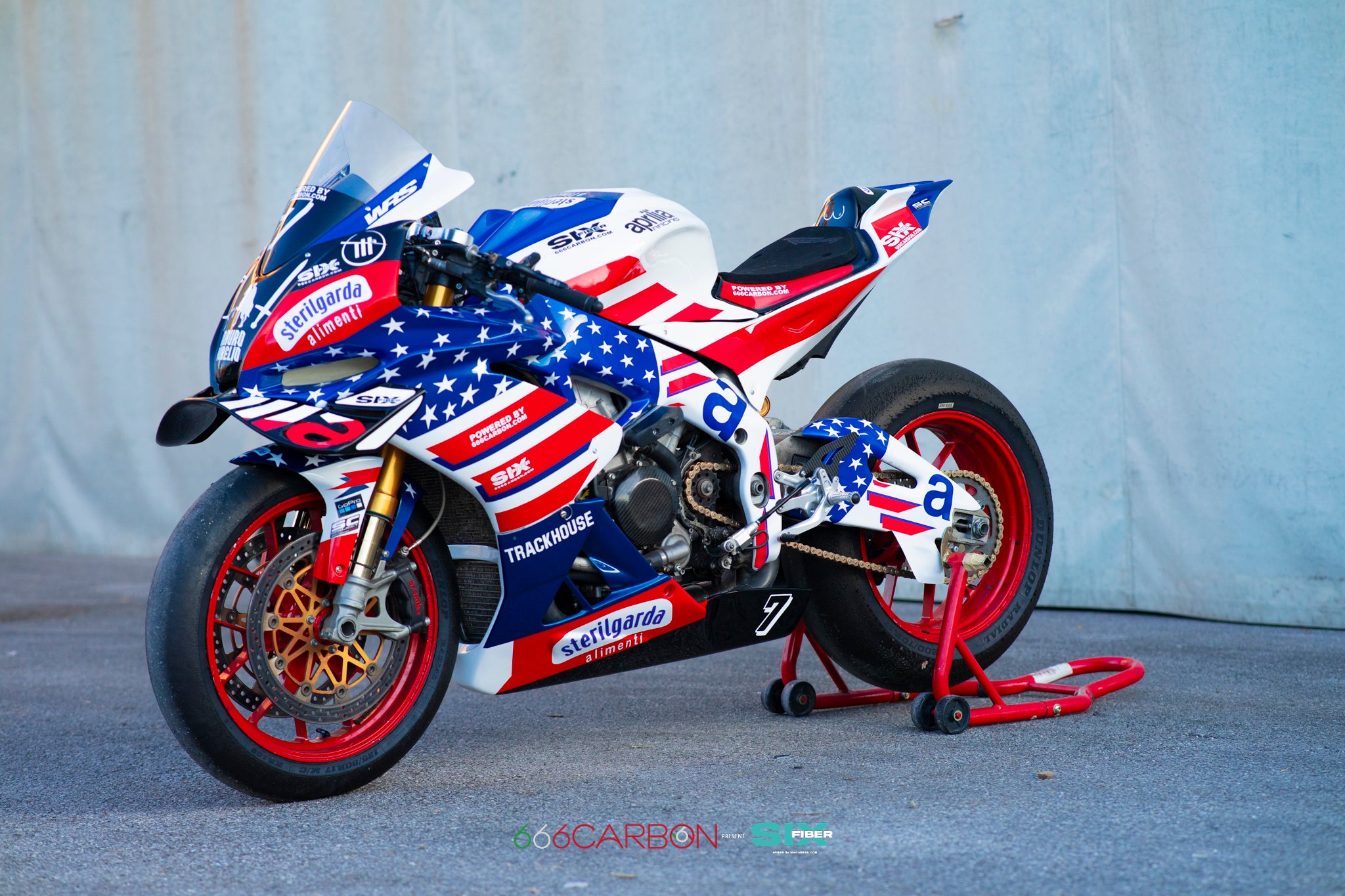 SIXFIBER COMPLETE FAIRING KIT + ACCESSORIES | PAINTED REPLICA TRACKHOUSE MOTOGP FOR APRILIA RSV4 1100 2015 - 18 AND 1100 2019 - 20