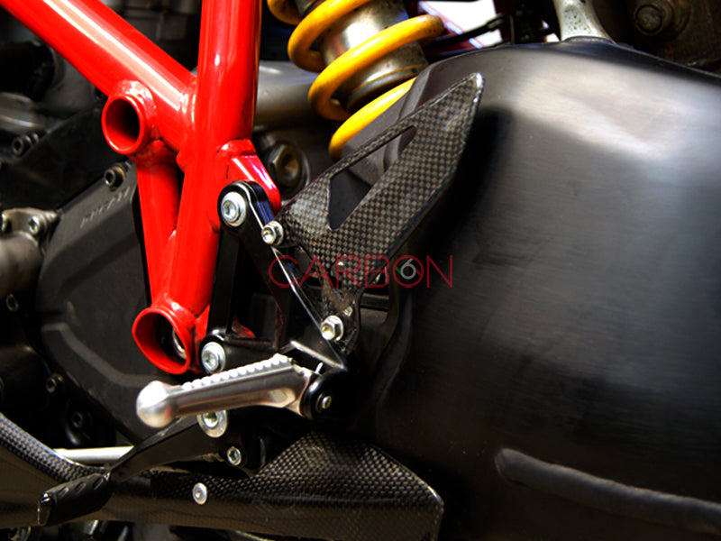 PAR DE TALONES RACING CARBON AUTOCLAVE DUCATI SBK 848 1098 1198