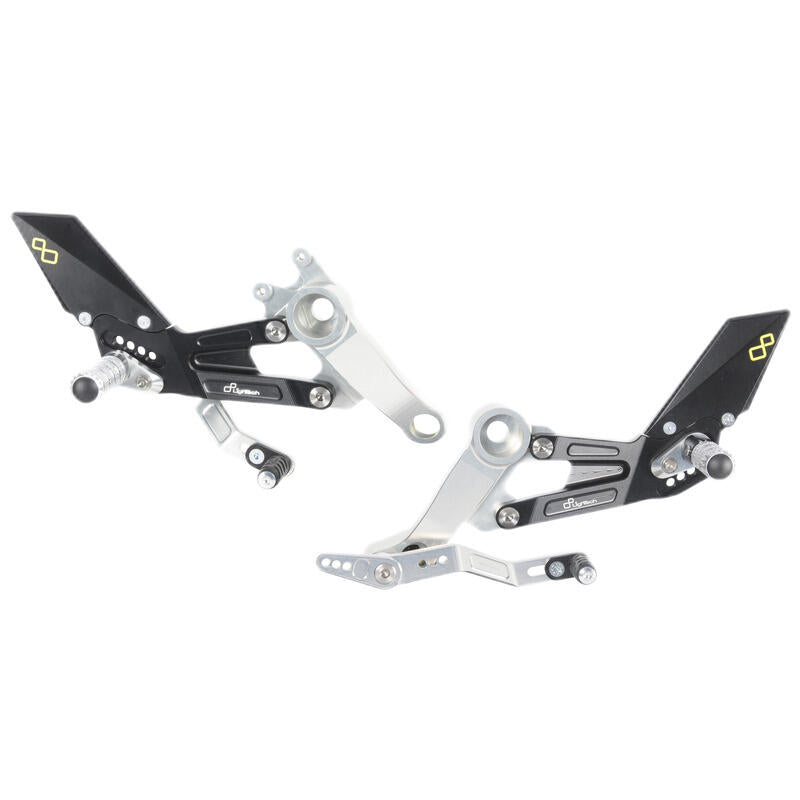 LIGHTECH APRILIA RS 660 / TUONO 660 ADJUSTABLE FOOTRESTS