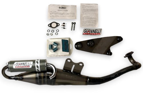 Marmitta Giannelli NR-X 31023X per Aprilia SR 50 2T KAT con kit rulli e molle