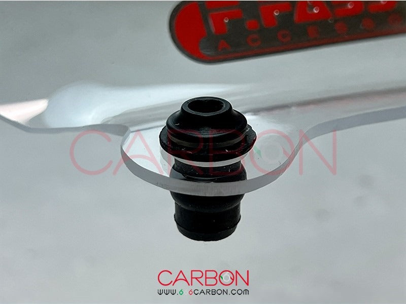 THREADED RUBBER WITH SCREW - THICKNESS FOR ASSEMBLY OF THE PLEXIGLASS PLEXI WINDSCREEN FOR MOTORCYCLES FOR RACING TRACK USE