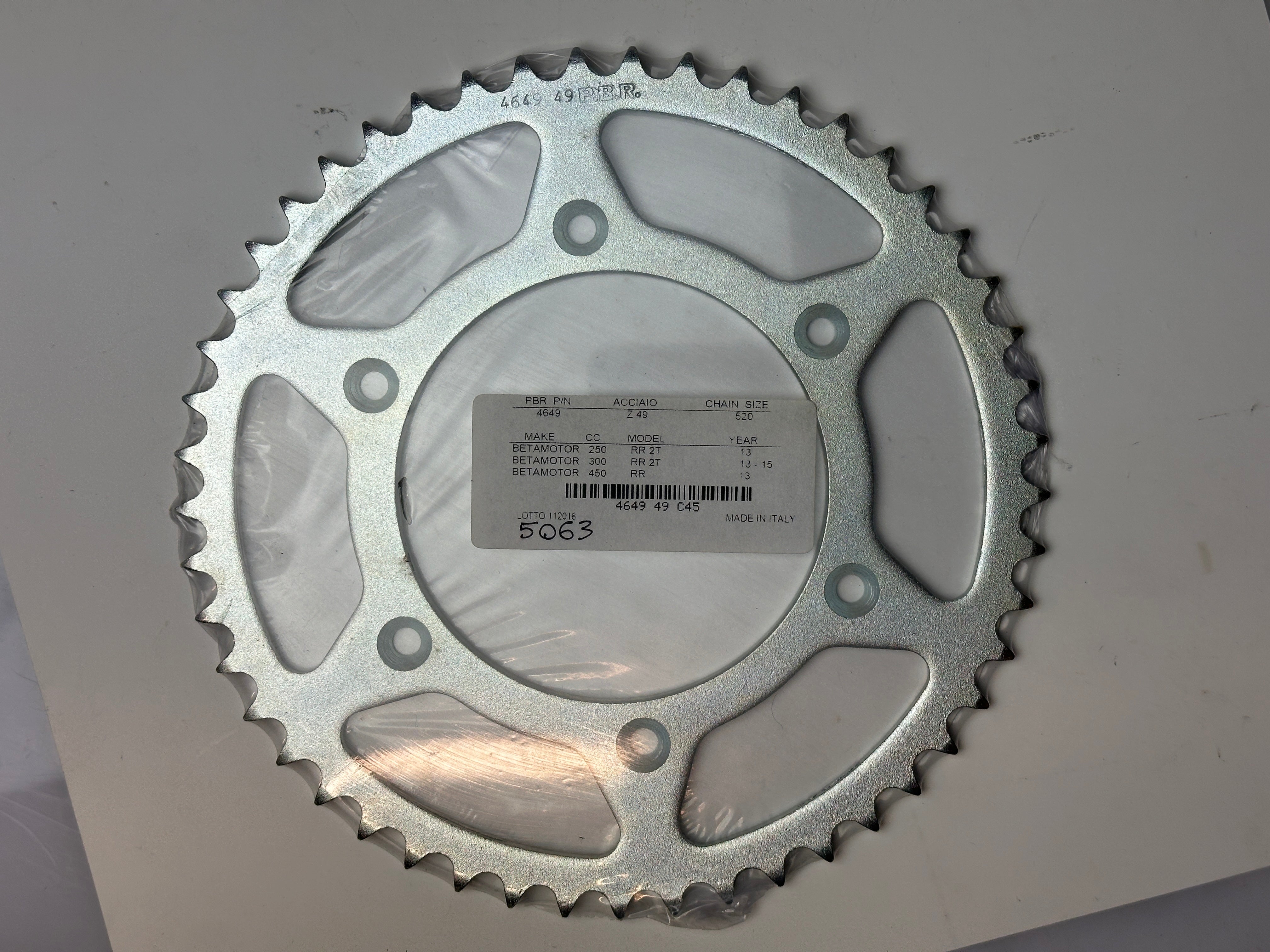 Betamotor 49-Teeth Steel Drive Chainring | PBR 4649 520