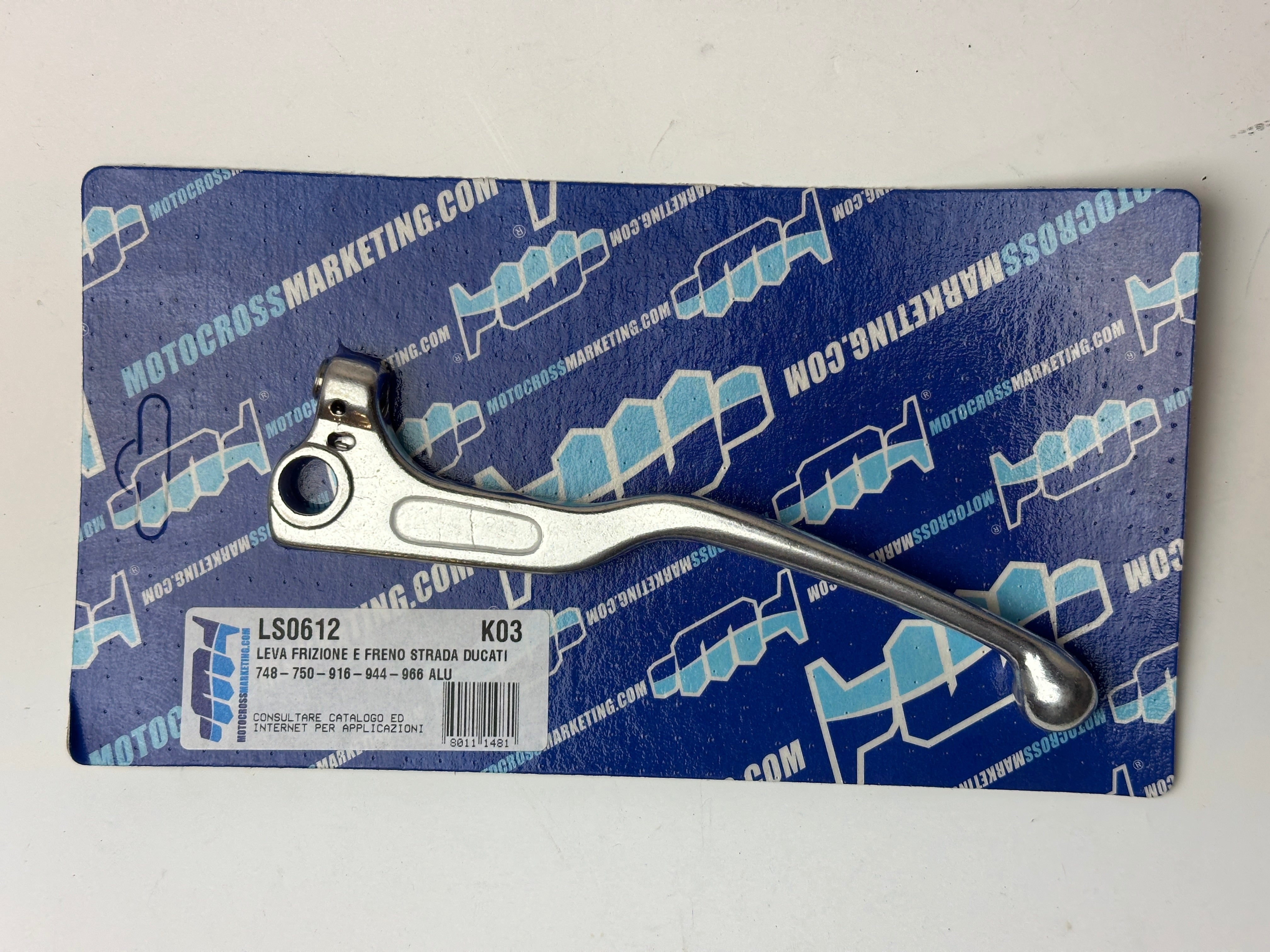 POLISHED RH/LH LEVER FOR DUCATI-HUSQVARNA LS0612