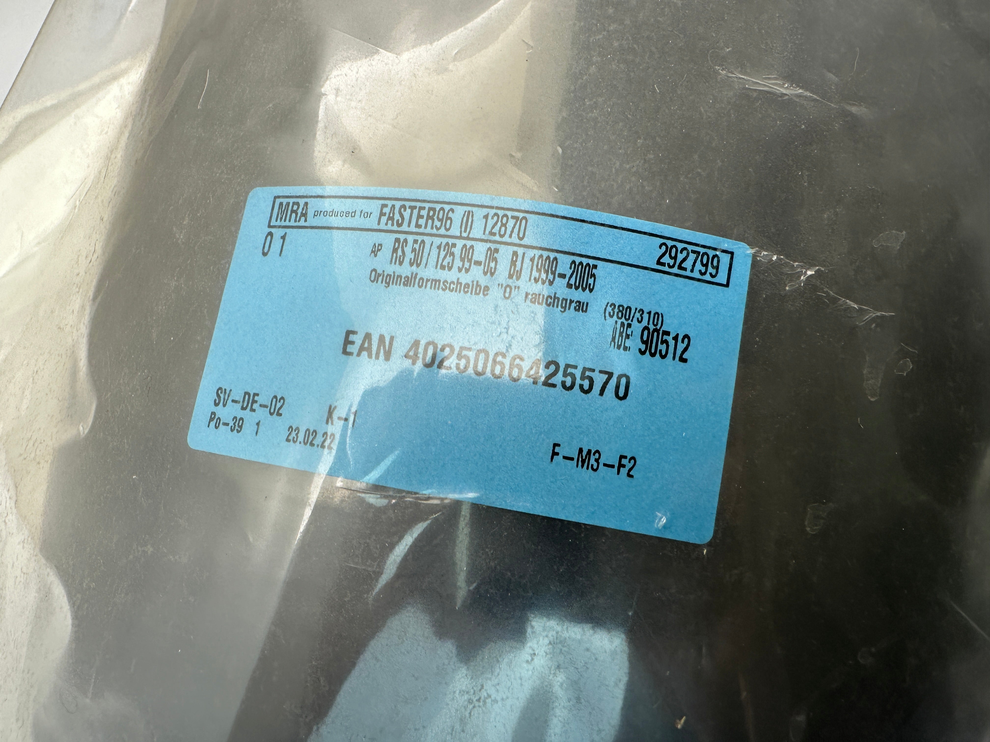 ORIGINAL TYPE SMOKED WINDSCREEN [MRA] APRILIA RS 50 / RS 125 2T (1999-2005)