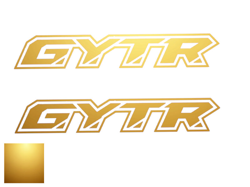 STICKER KIT 2 PIECES GYTR SINGLE COLOR STICKER WRITING LOGO BRAND YAMAHA GYTR REPLICA