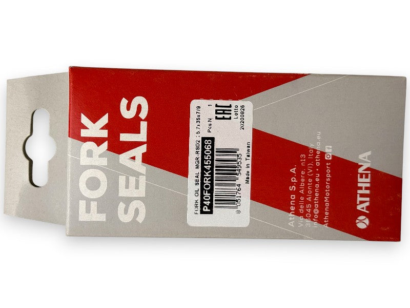 Athena P40FORK455068 – Kit Paraoli Forcella Piaggio Boss 50 1988–1989 – 25.7×35×7.9 mm – MGR / RSD2 – 115116