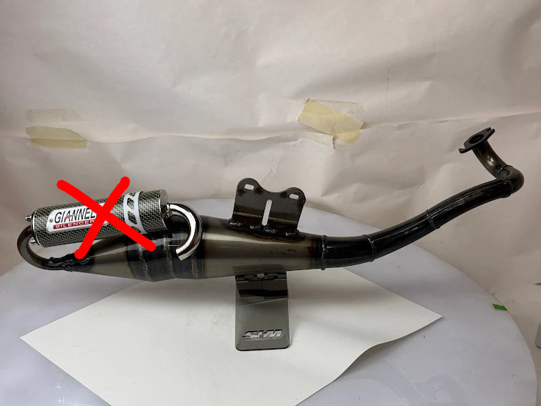 Marmitta Giannelli 31022X senza silenziatore – Corpo scarico per Aprilia SR Ditech 50 2T